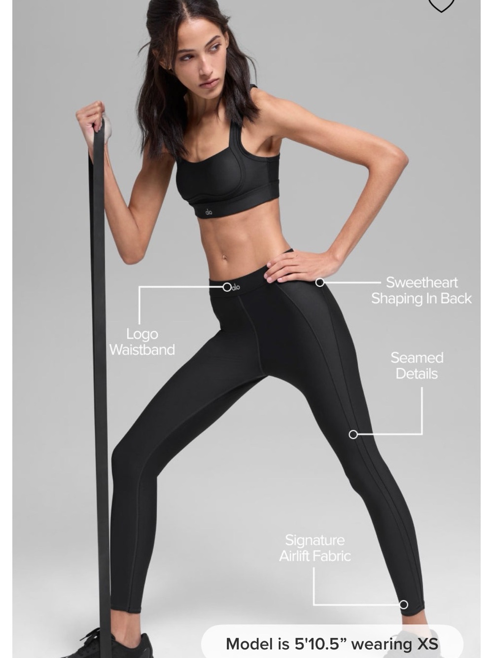 ALO Yoga Black High-Waist Performance Leggings and zip up set - Picture 8 of 16